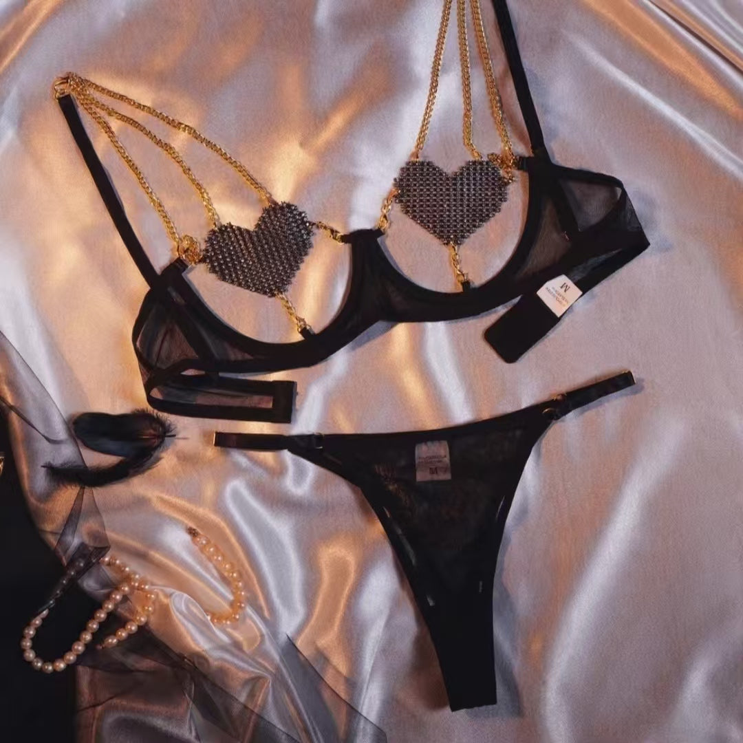 Detachable Metal Heart Set