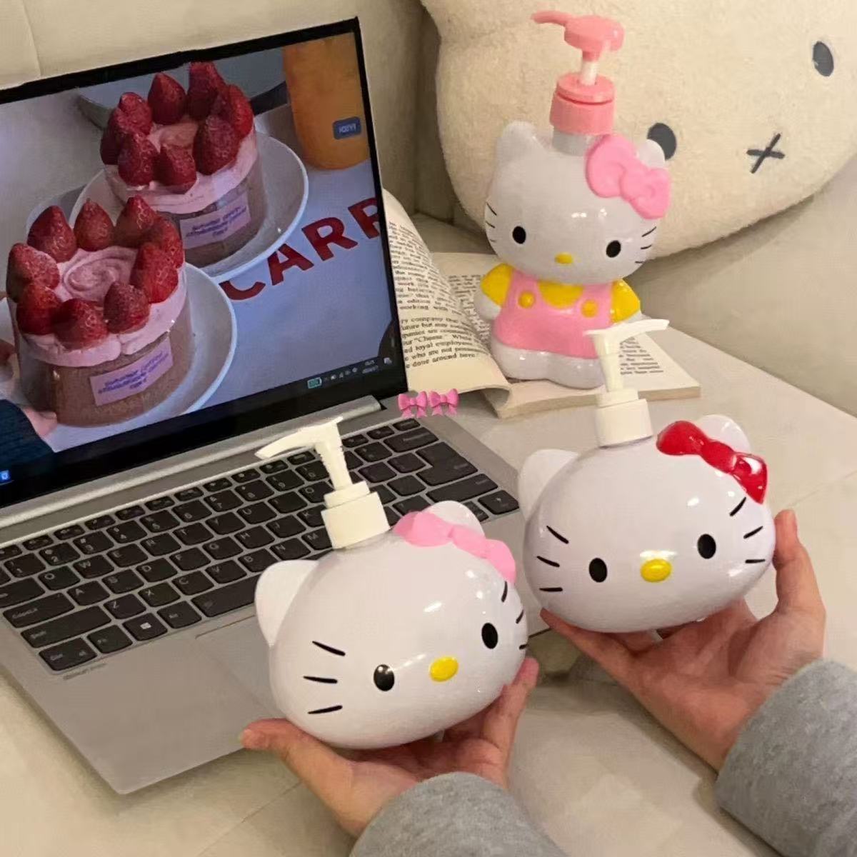Kitty Big Head Shaped Pump Dispenser Bottle