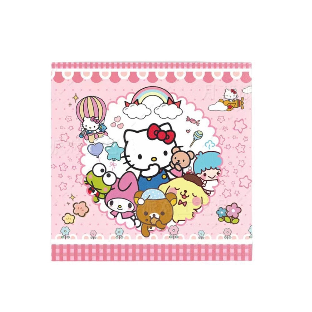 HK--Pink Children's Birthday Party Decoration and Tableware Set