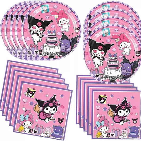 KUKU--Children's Birthday Party Decoration and Tableware Set