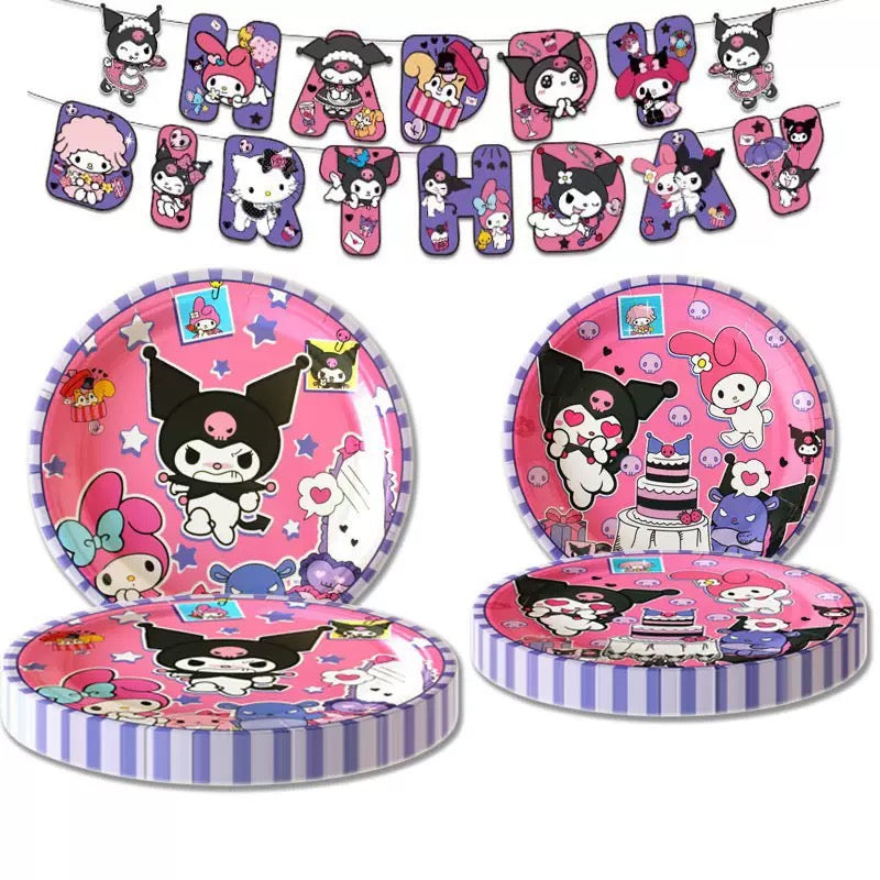 KUKU--Children's Birthday Party Decoration and Tableware Set