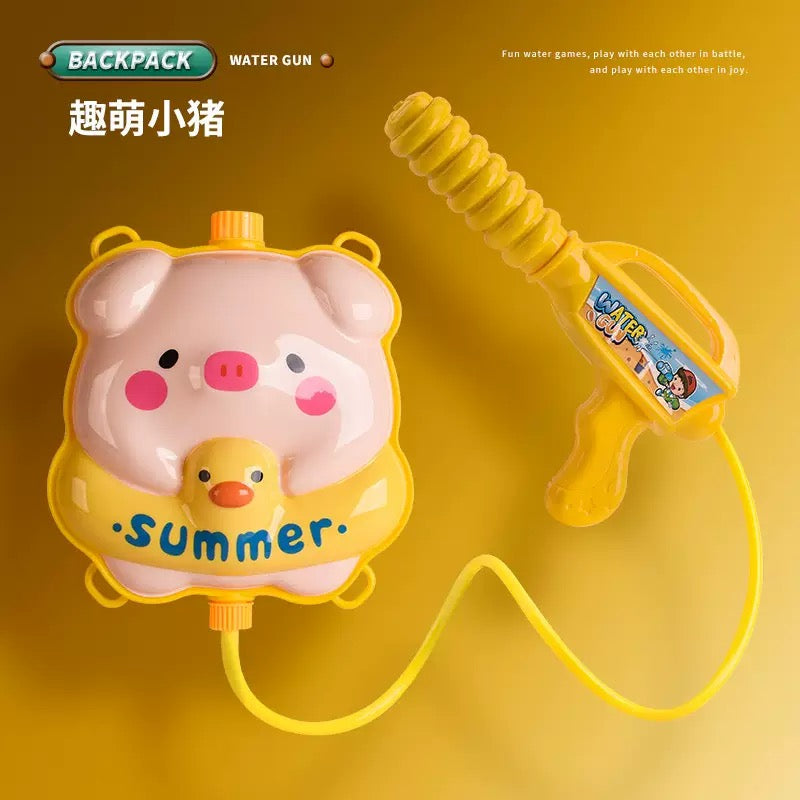 Summer Blockbuster — New Kids' Backpack Water Gun — Pump-Action Style: Perfect for Pool Fun & River Rafting