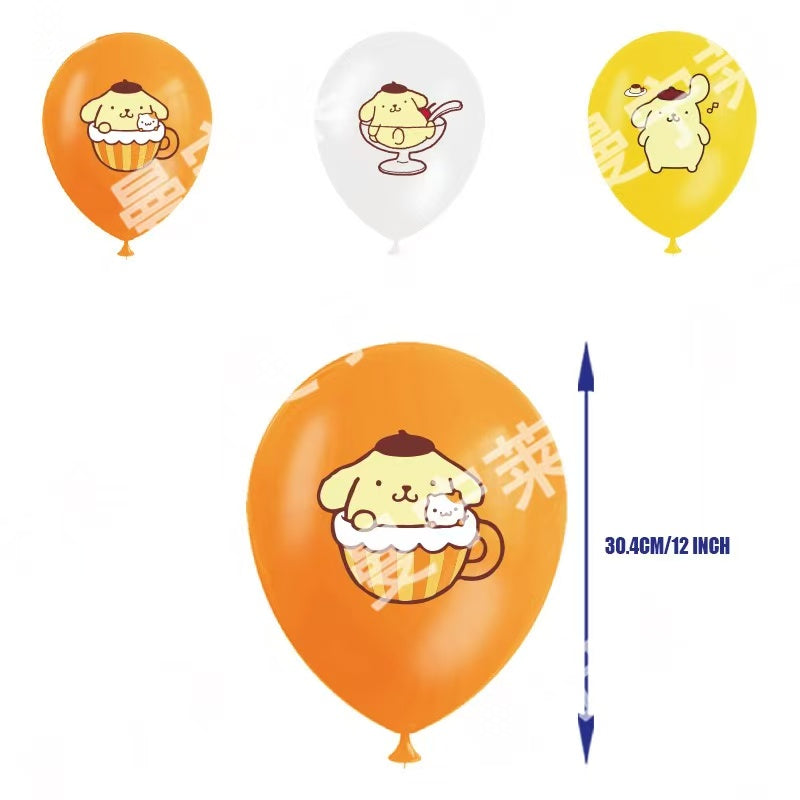 pompom--Children's Birthday Party Decoration and Tableware Set