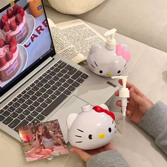 Kitty Big Head Shaped Pump Dispenser Bottle