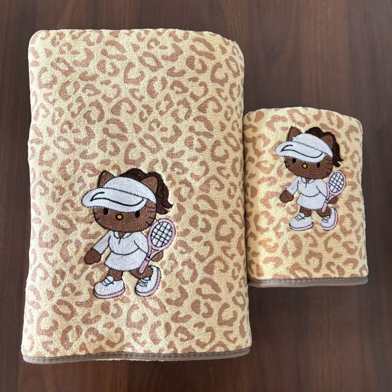 Hello Kitty Leopard Print Towel / Washcloth Collection (Multiple Styles)
