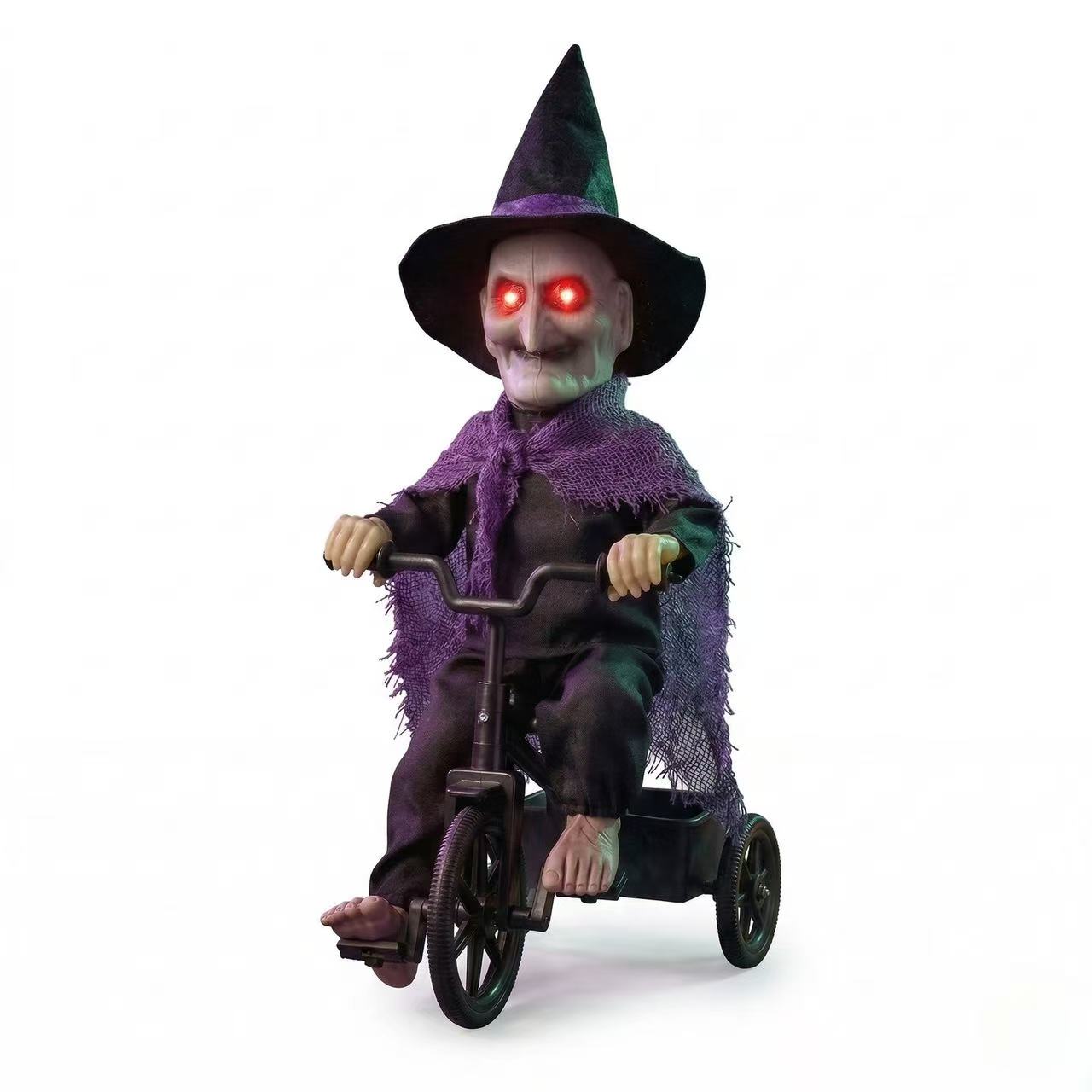 Halloween Electric Haunted Doll – Sound-Activated, Light-Up Prank Prop & Decoration