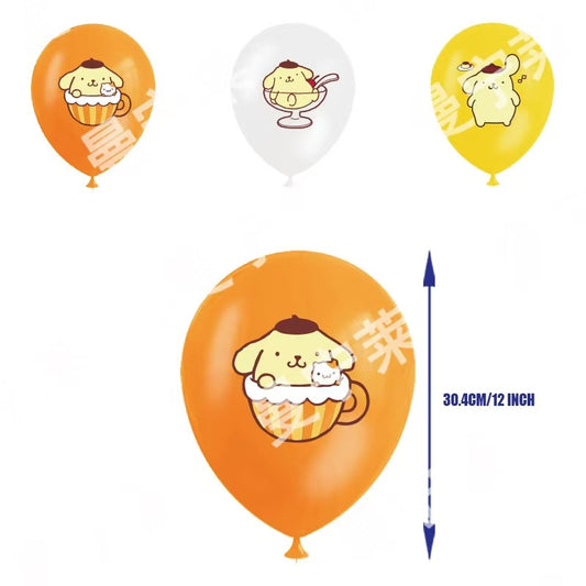 pompom--Children's Birthday Party Decoration and Tableware Set