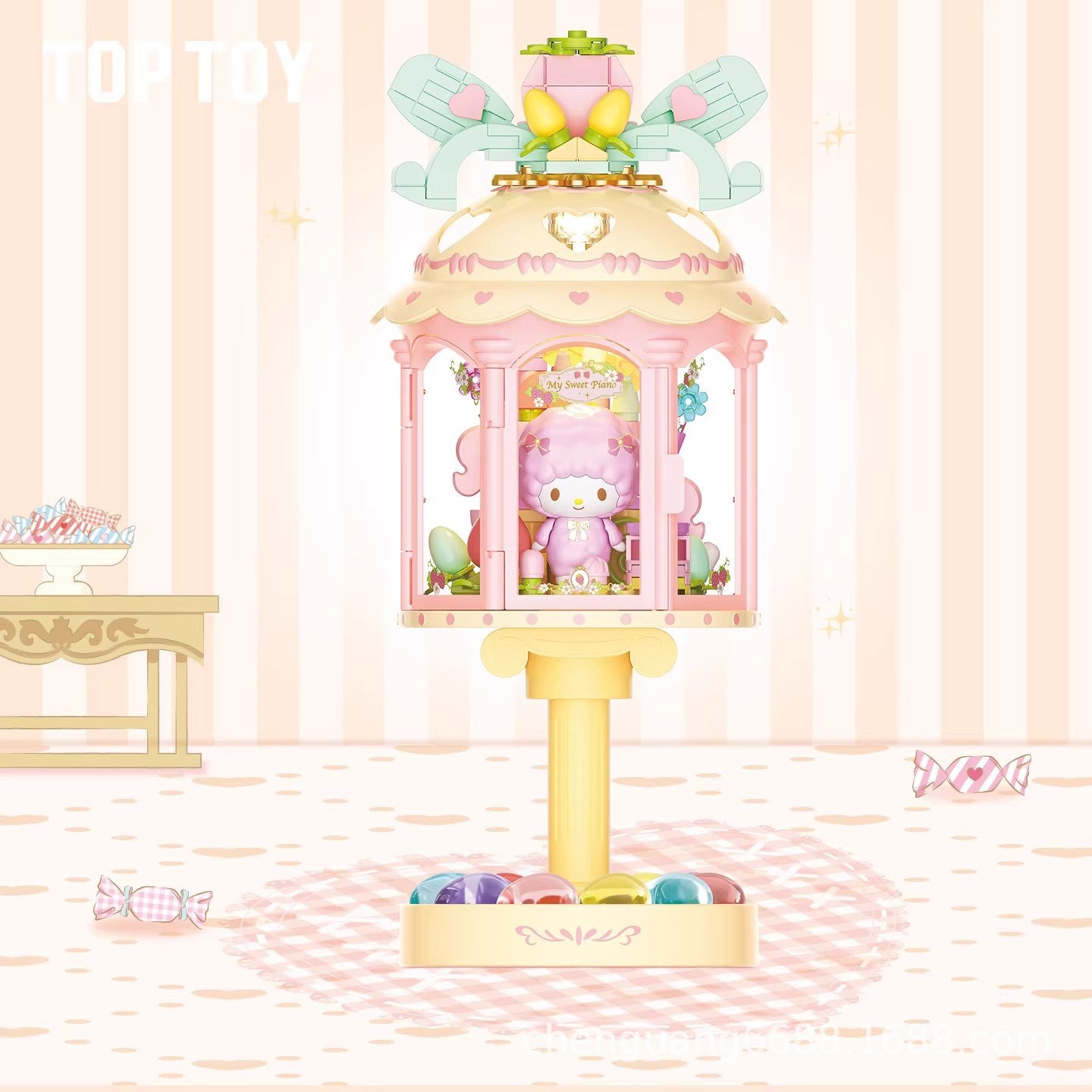 TOP TOY × Sanrio: Dreamy Lantern Music Box Building Block Series