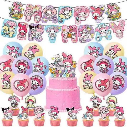 DYDY--Children's Birthday Party Decoration and Tableware Set