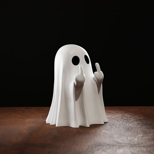White Ghost Party Decoration: Garden Ornament & Study Desk Accessory