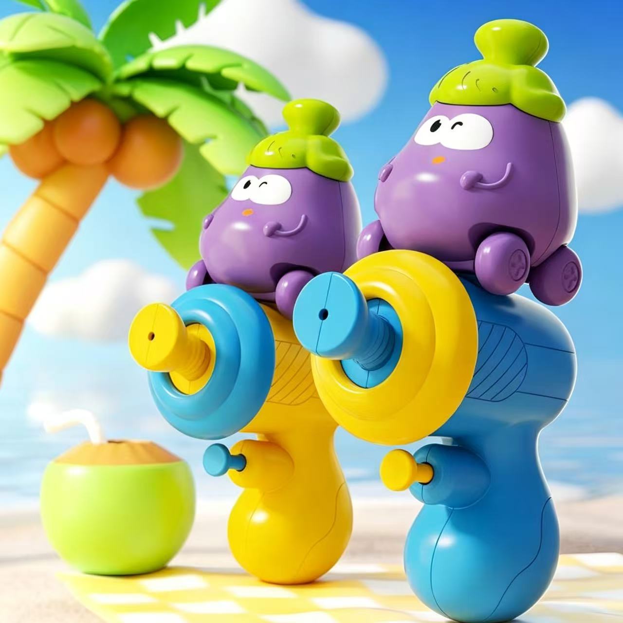 9PC-Fruit & Vegetable Mini Water Gun