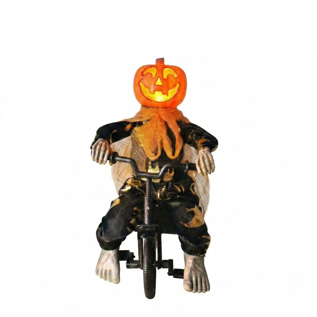 Halloween Electric Haunted Doll – Sound-Activated, Light-Up Prank Prop & Decoration