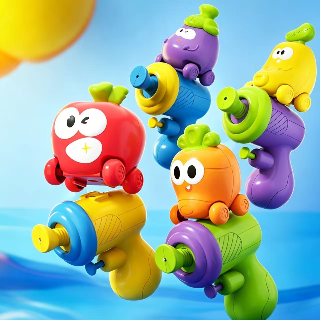 9PC-Fruit & Vegetable Mini Water Gun