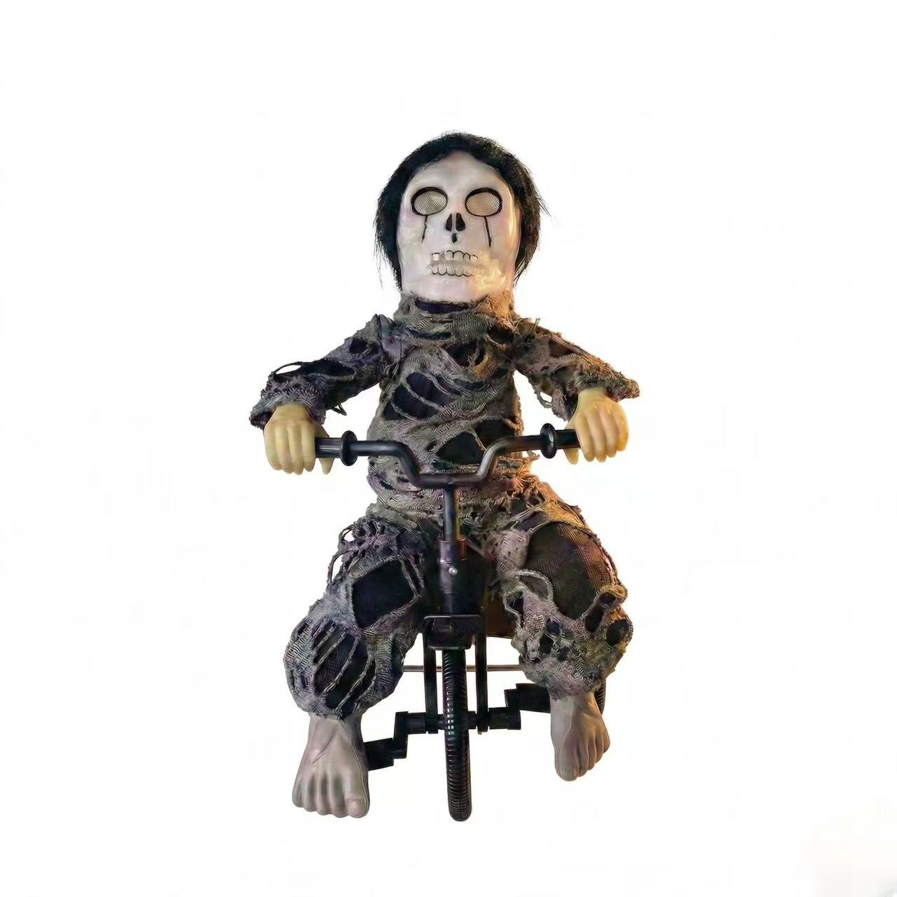 Halloween Electric Haunted Doll – Sound-Activated, Light-Up Prank Prop & Decoration